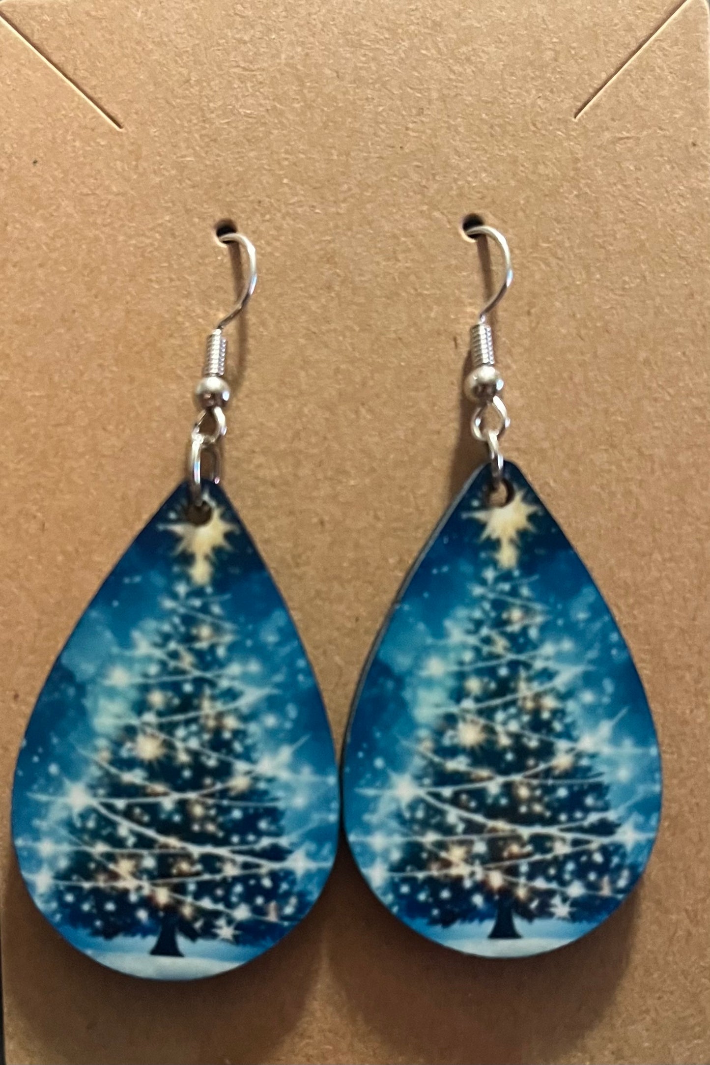 Earrings- Christmas Glitter Tree
