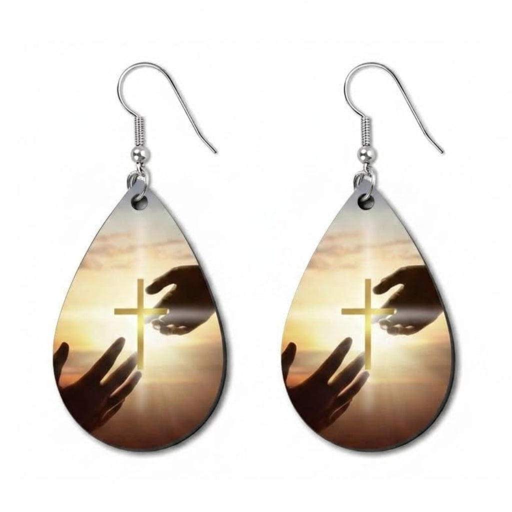 Earrings- Faith Based Reaching Hands