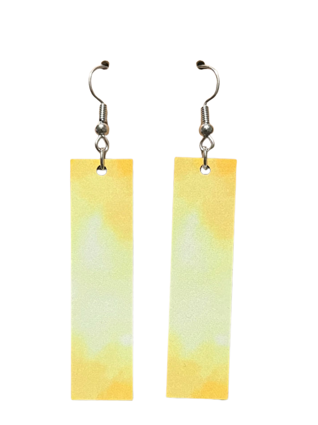 Earrings- Colors Rectangular Yellow