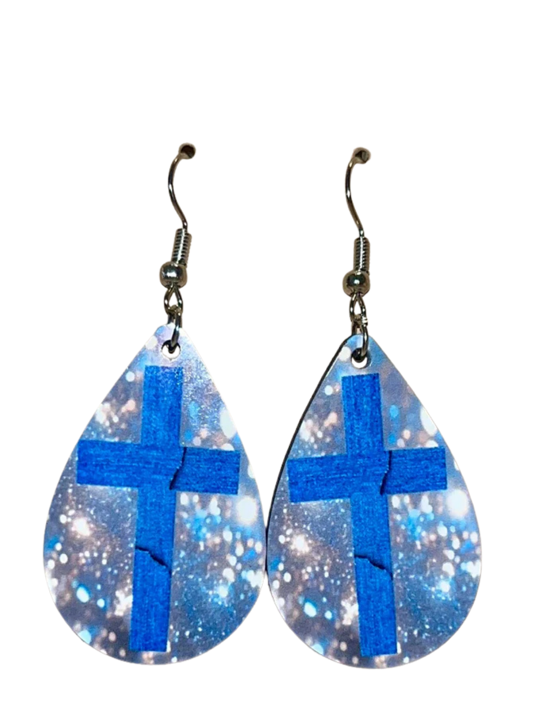 Earrings- Faith Based Jean Cross