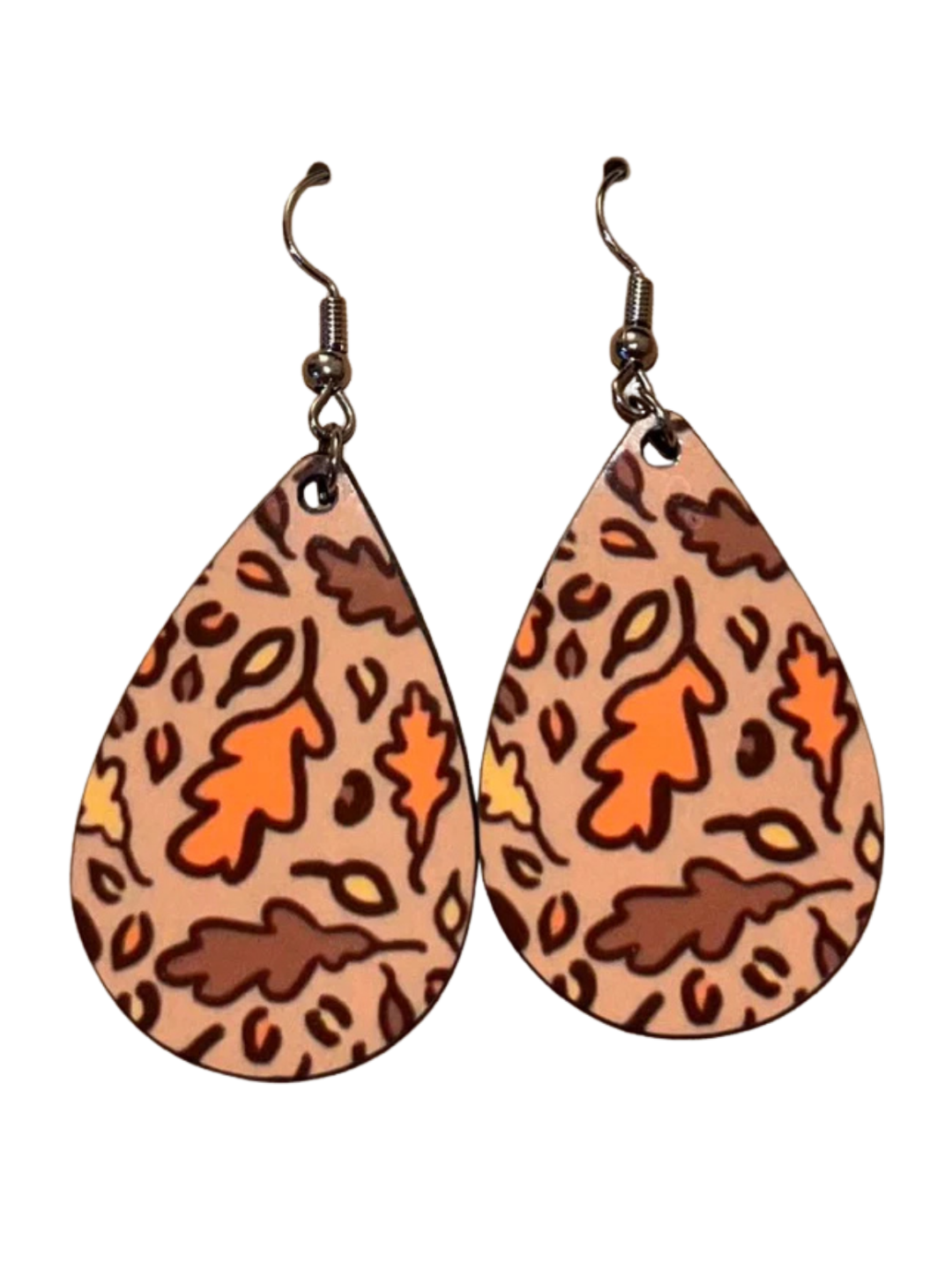 Earrings- Fall cartoon leaves