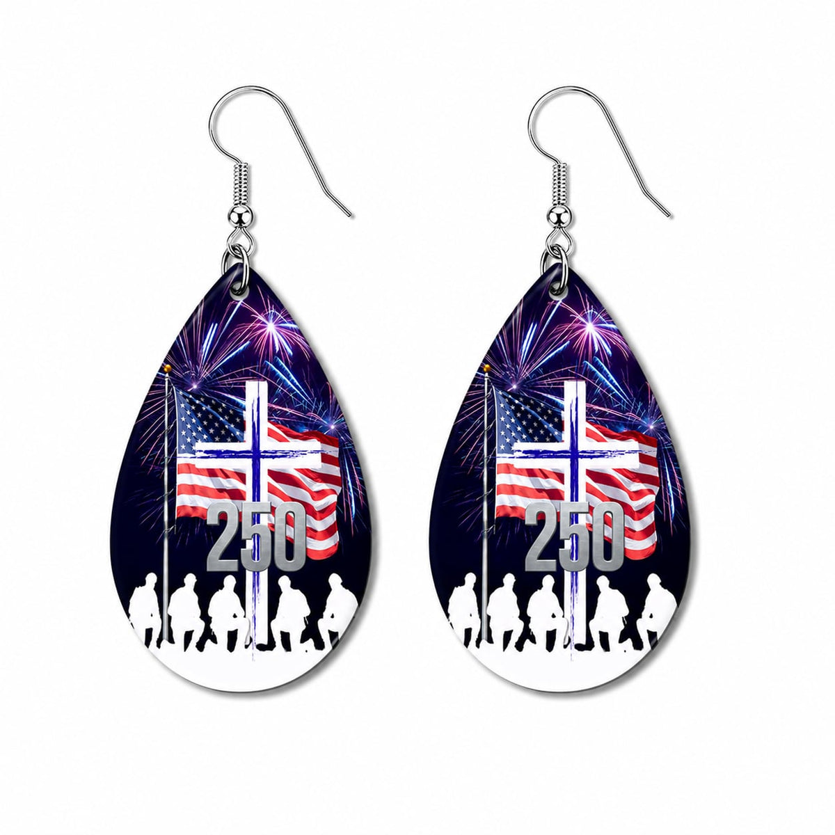 Earrings-Fourth of July