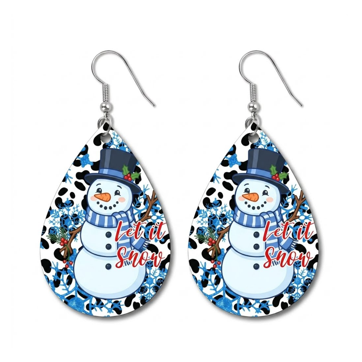 Earrings- Christmas Frosty let it snow