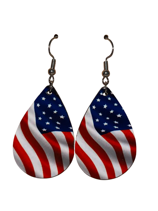 Earrings- Flags United States