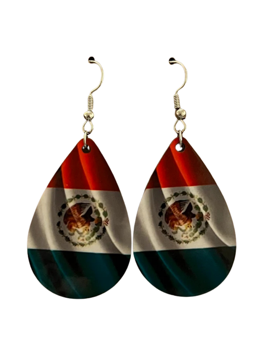 Earrings- Flags Mexico