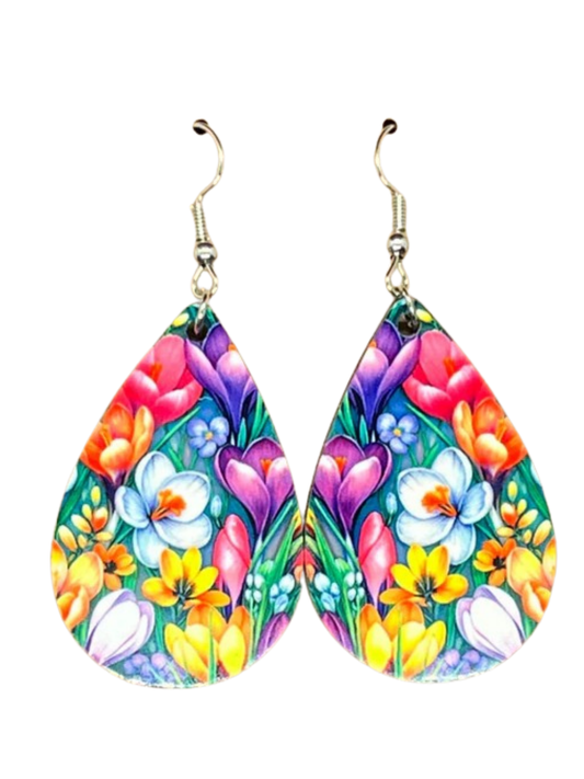 Earrings- Flowers Spring Mix