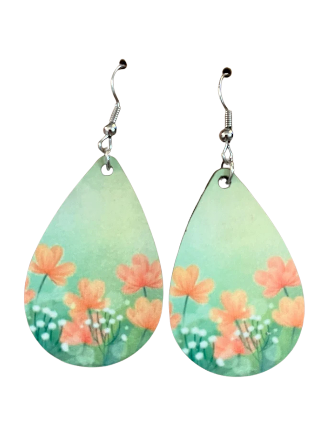 Earrings- Flowers Orange Wildflower
