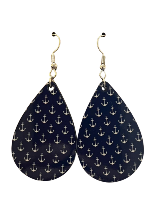 Earrings- Nautical Anchors