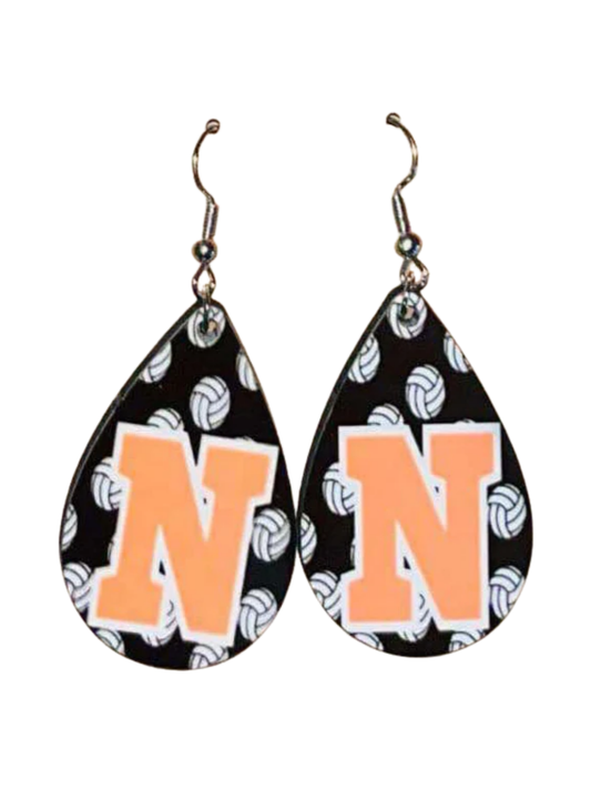 Earrings- School Spirit Northampton Volleyball
