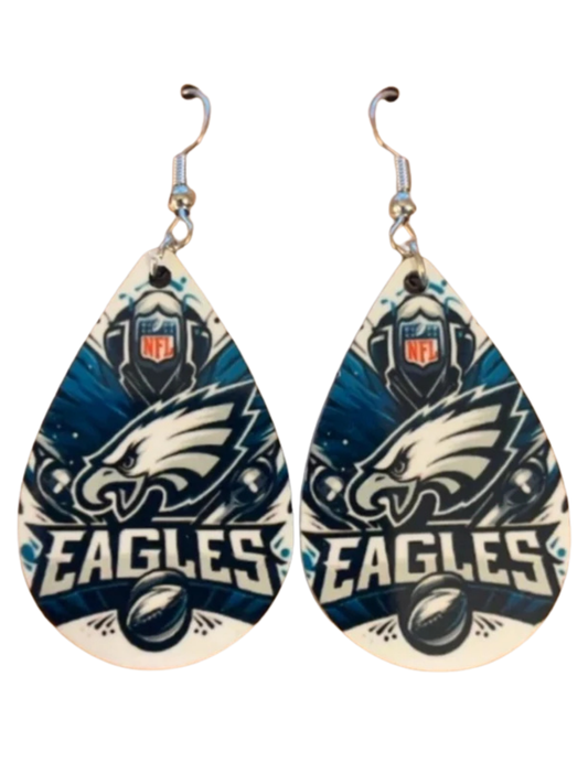 Earrings- Sports Football Eagles