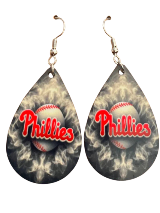 Earrings- Sports Baseball Phillies
