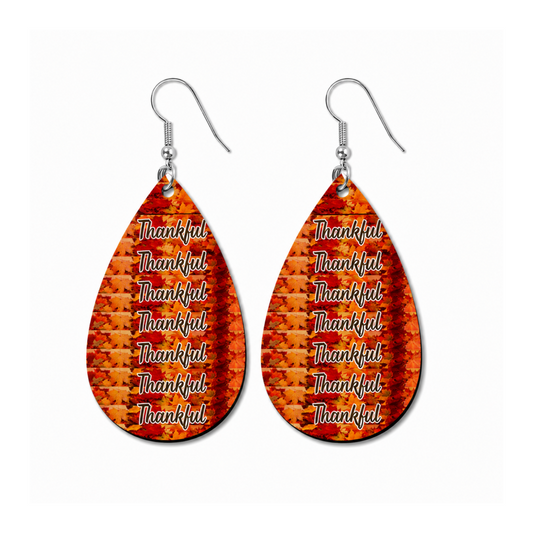 Earrings- Fall Countless Blessings Thankful