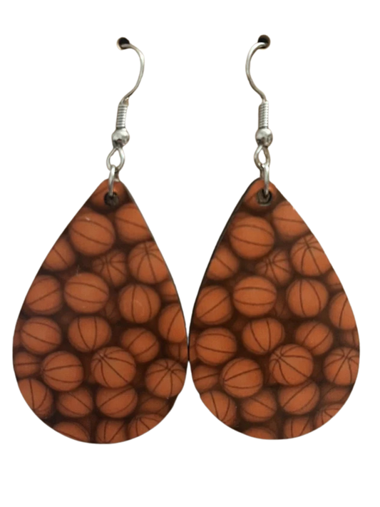 Earrings- Sports Basketball