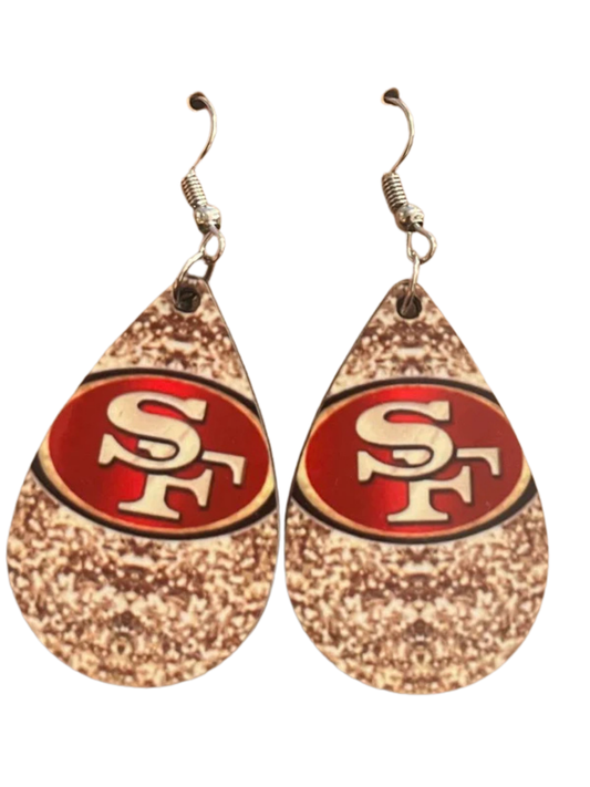 Earrings- Sports Football  San Francisco 49ers