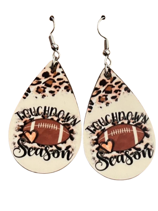 Earrings- Sports Touchdown Season