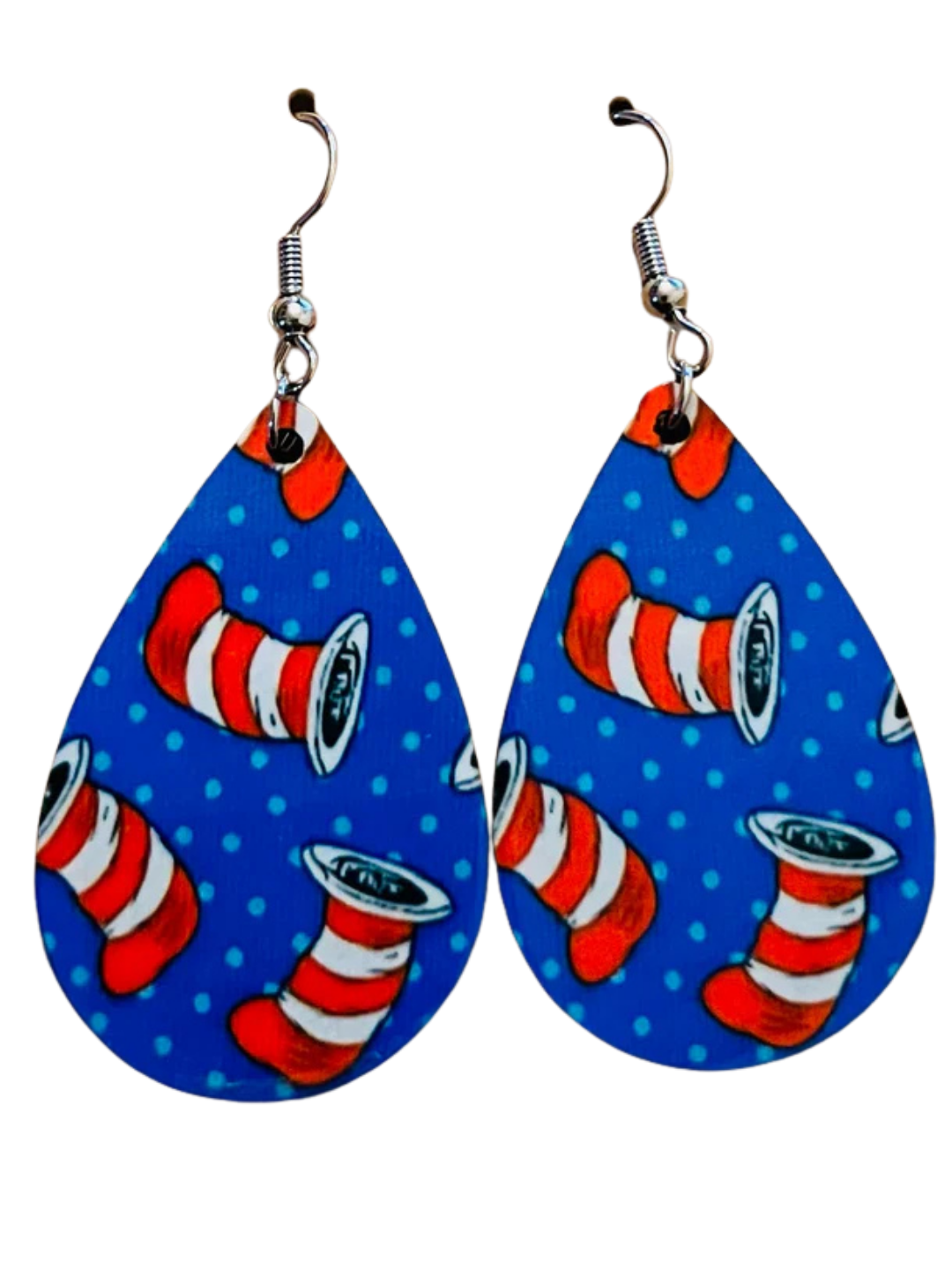 Earrings- Teacher's Dr. Seuss Hat