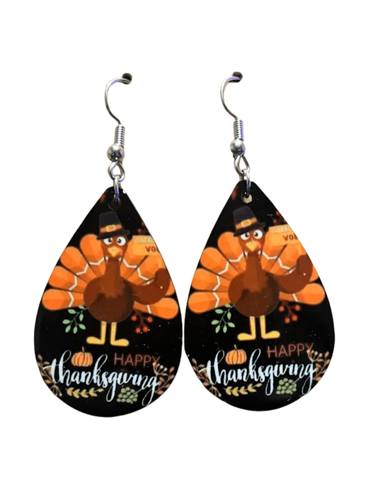 Earrings- Thanksgiving Happy Thanksgiving