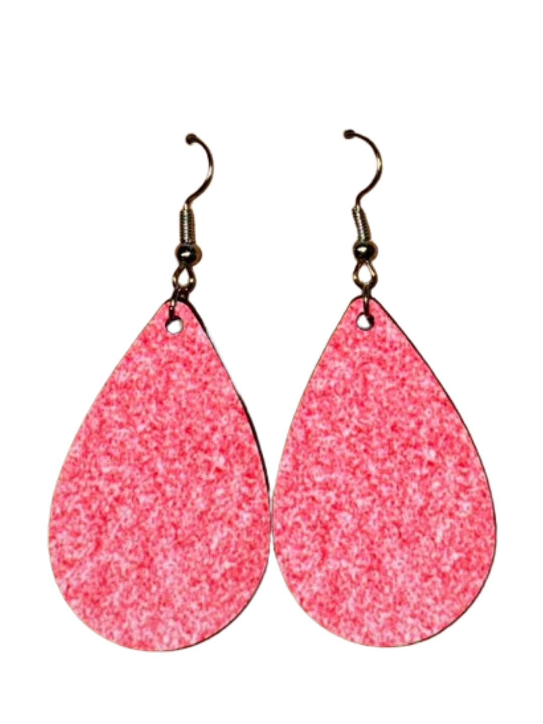 Earrings- Valentine's Day Light Pink Glitter