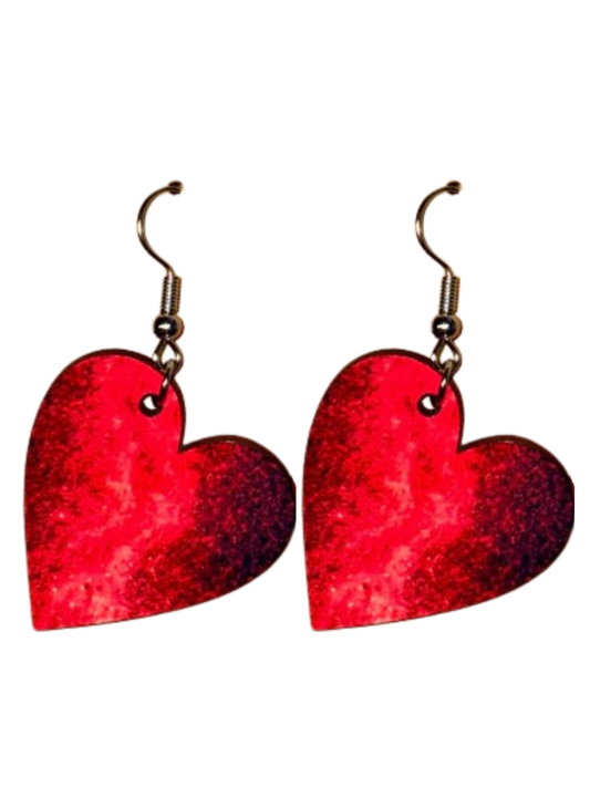 Earrings- Valentine's Day Red Heart