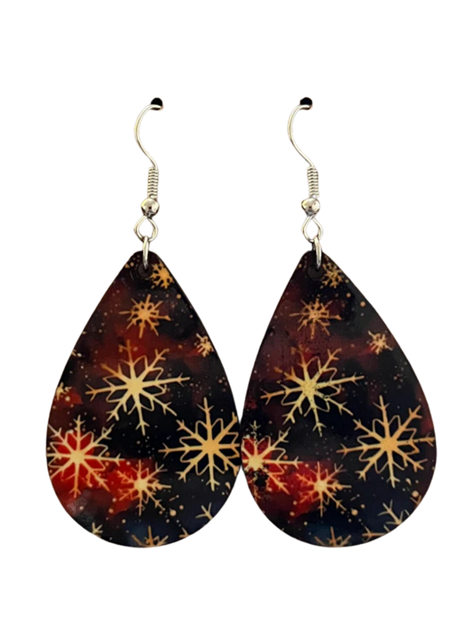 Earrings- Winter Firework Snowflakes