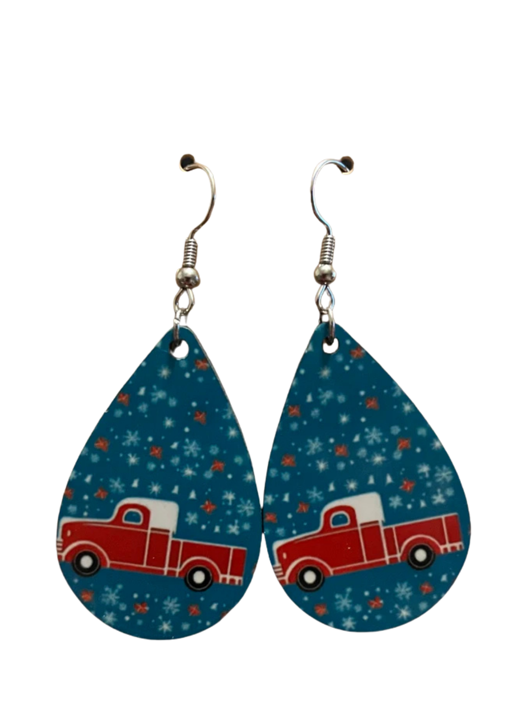 Earrings- Christmas Red Truck