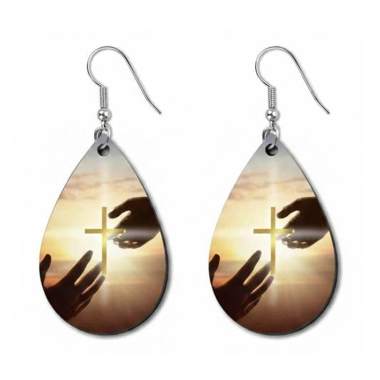 Earrings- Faith Based Reaching Hands