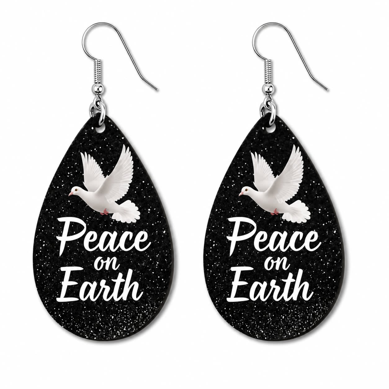 Earrings- Christmas Peace on Earth