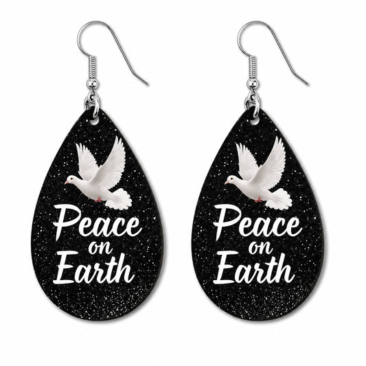 Earrings- Christmas Peace on Earth