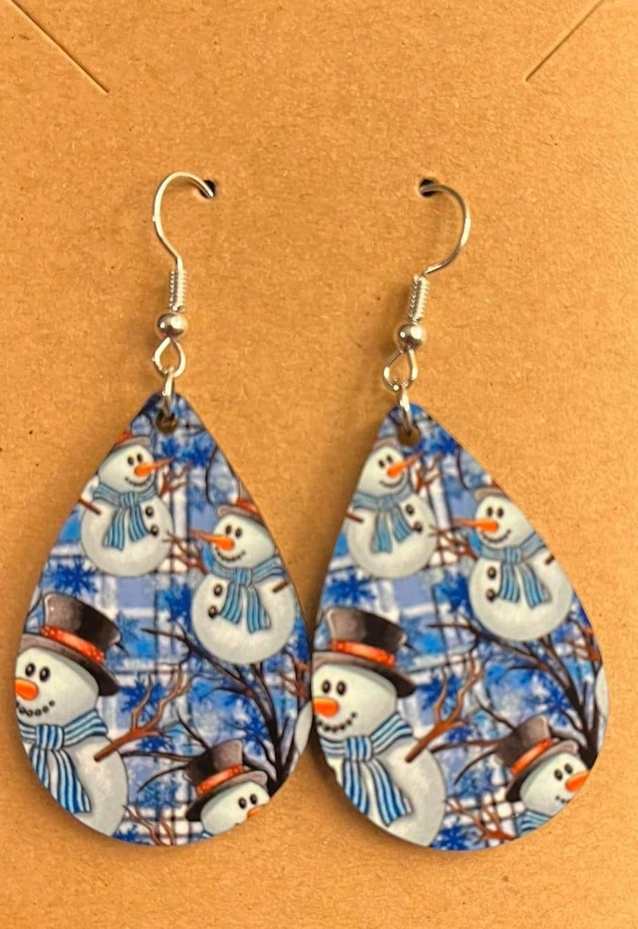 Earrings- Christmas Snowman