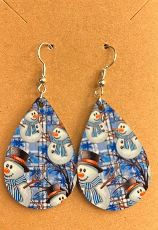 Earrings- Christmas Snowman