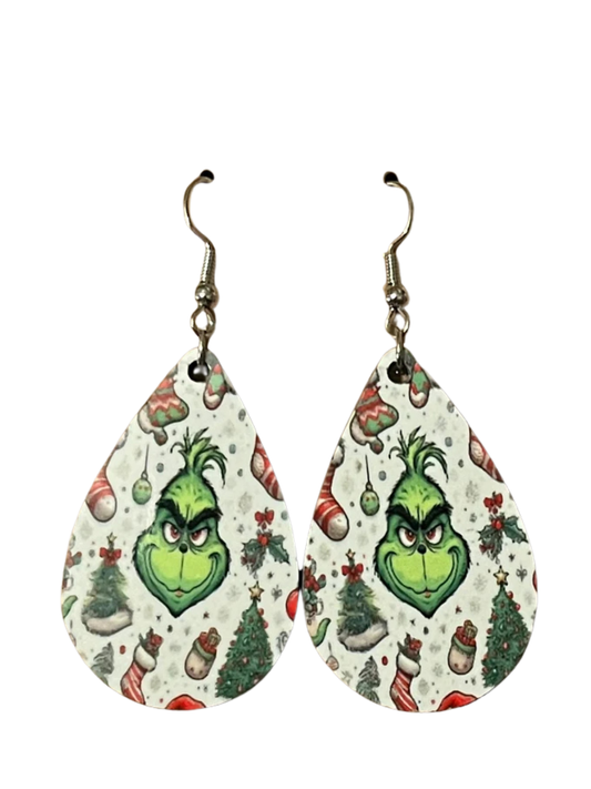 Earrings- Christmas Grinch