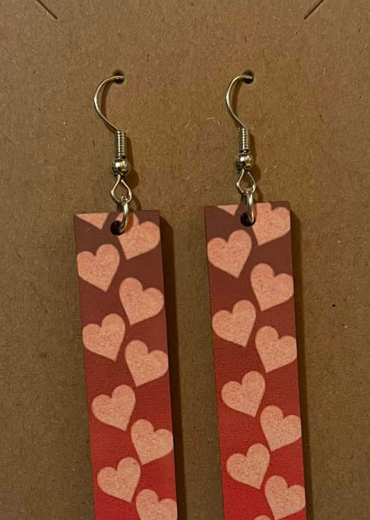 Earrings- Valentine's Day Pink Hearts