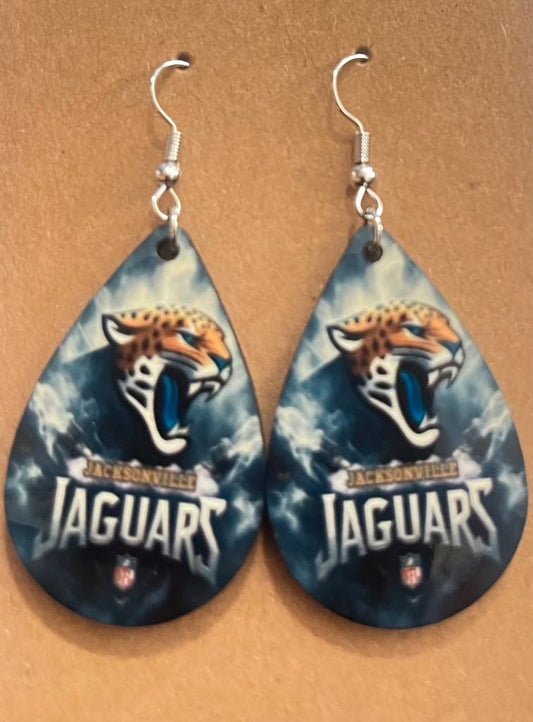 Earrings- Sports Football Jacksonville Jaguars