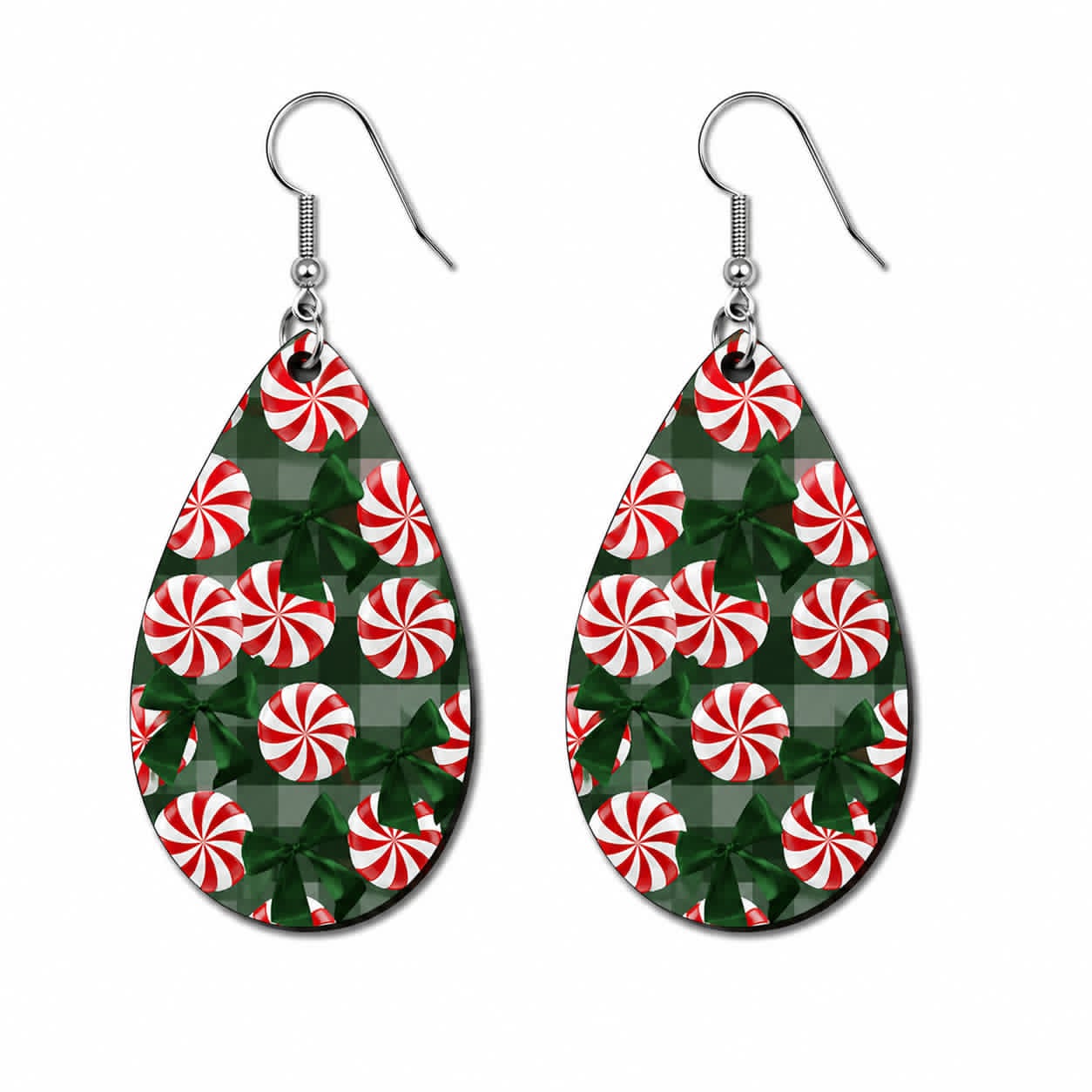 Earrings- Christmas Mint Candy