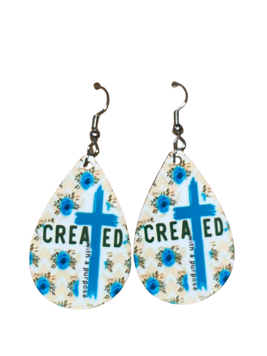 Earrings- Faith Based Created with a Purpose
