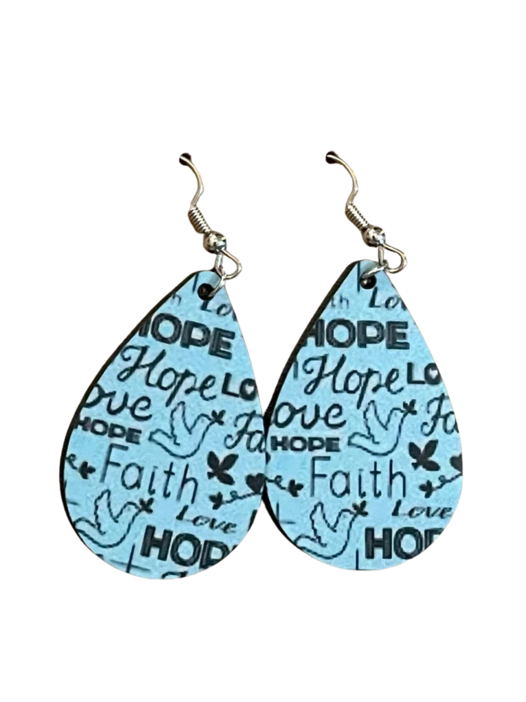 Earrings- Faith Based Faith Hope Love