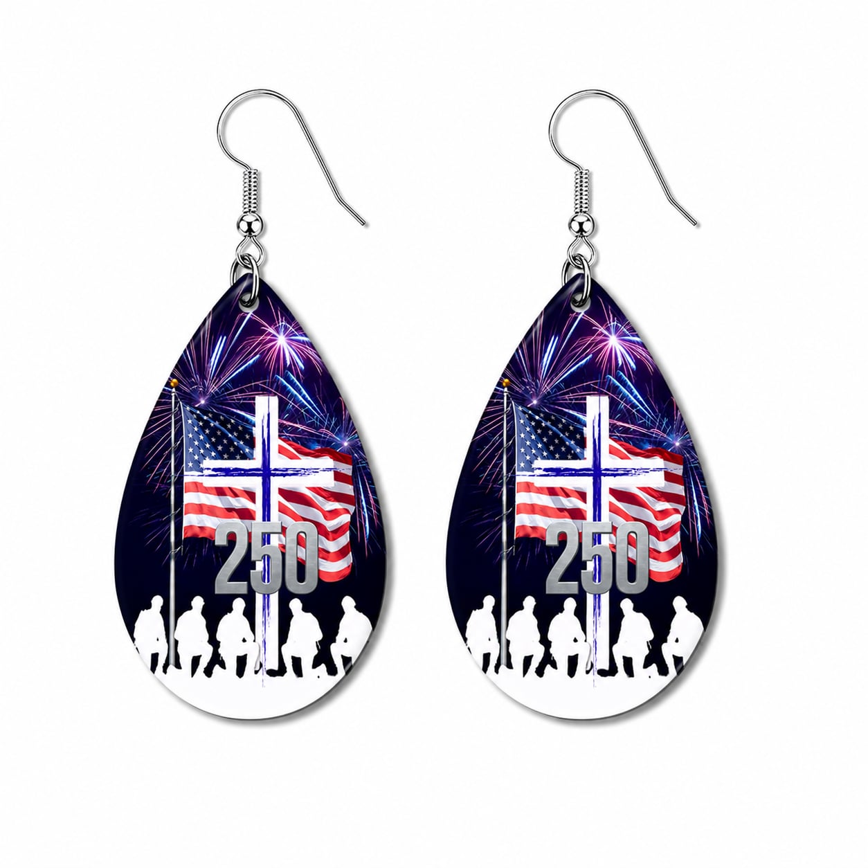 Earrings-Fourth of July