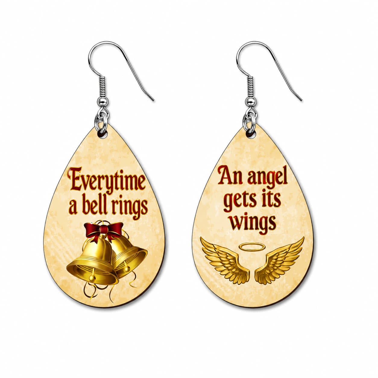 Earrings- Christmas An Angel Gets His wings