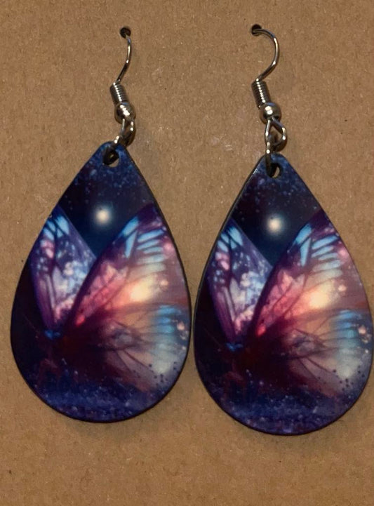 Earrings- Animals/Animal Print Fairy Butterfly