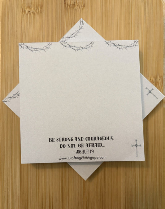 Notepad- Be Strong And Courageous