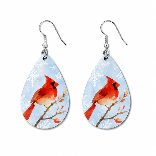 Earrings- Christmas Cardinal
