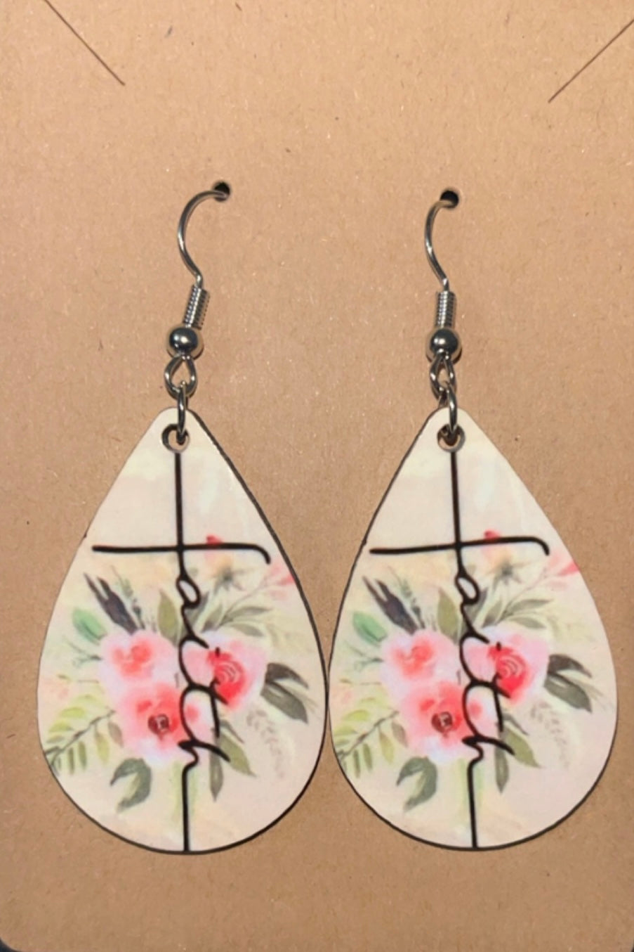 Earrings- Faith Based Faith  Floral