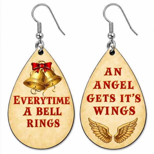 Earrings- Christmas An Angel Gets His wings