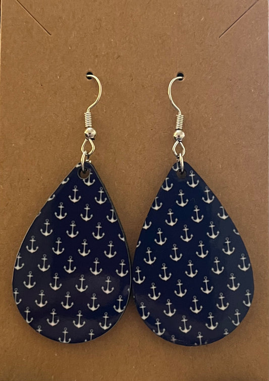 Earrings- Nautical Anchors