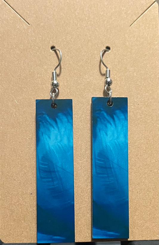 Earrings- Colors Rectangular Blue
