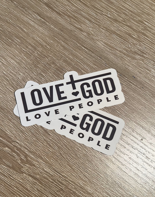 Stickers-  Love God Love People