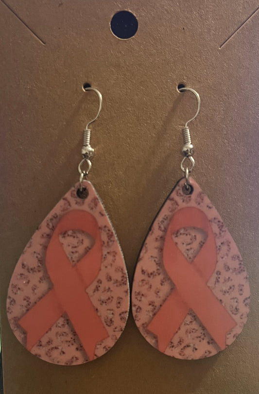 Earrings- Health Awareness Pink Ribbon