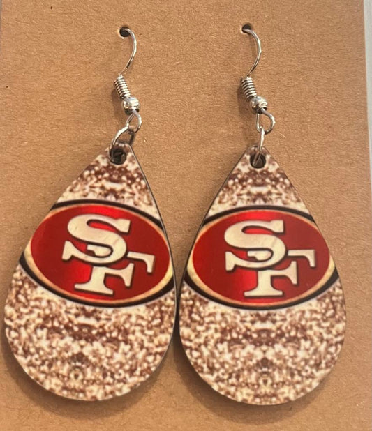 Earrings- Sports Football  San Francisco 49ers