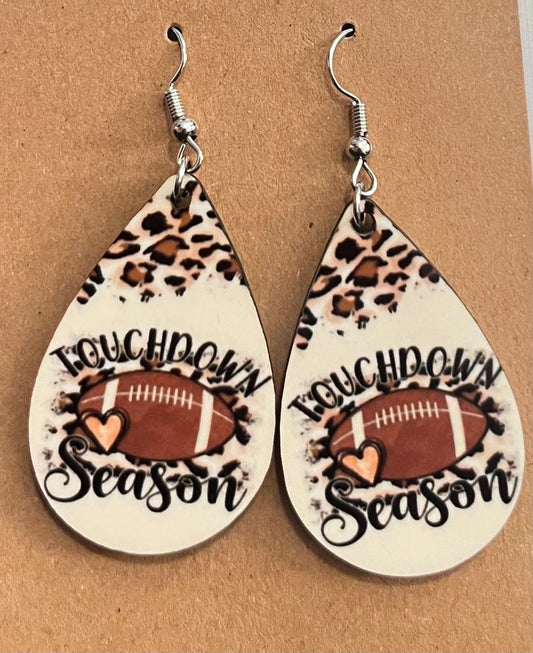 Earrings- Sports Touchdown Season