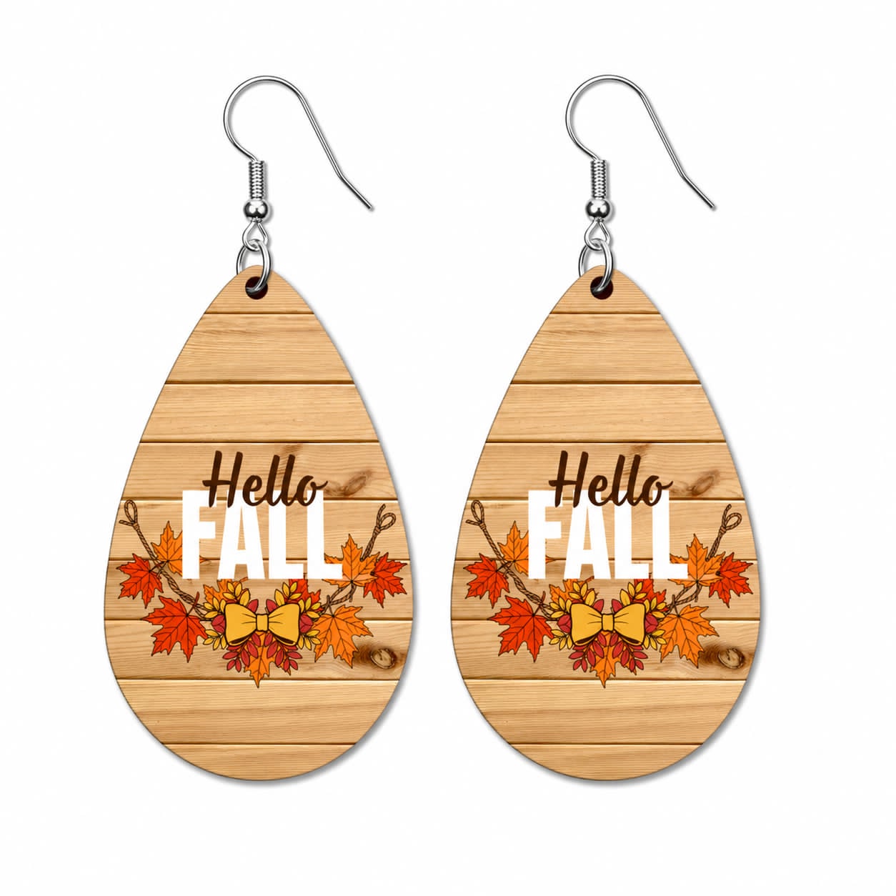 Earrings- Fall Hello Fall Leaves
